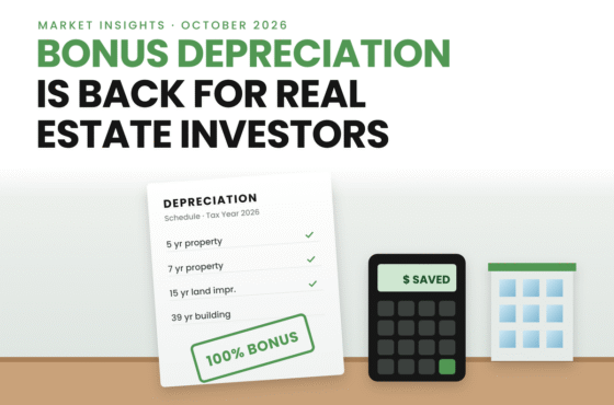 Bonus Depreciation Is Back: How Investors Can Lower Their Tax Bill With Real Estate