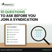Real estate syndication due diligence checklist for investors